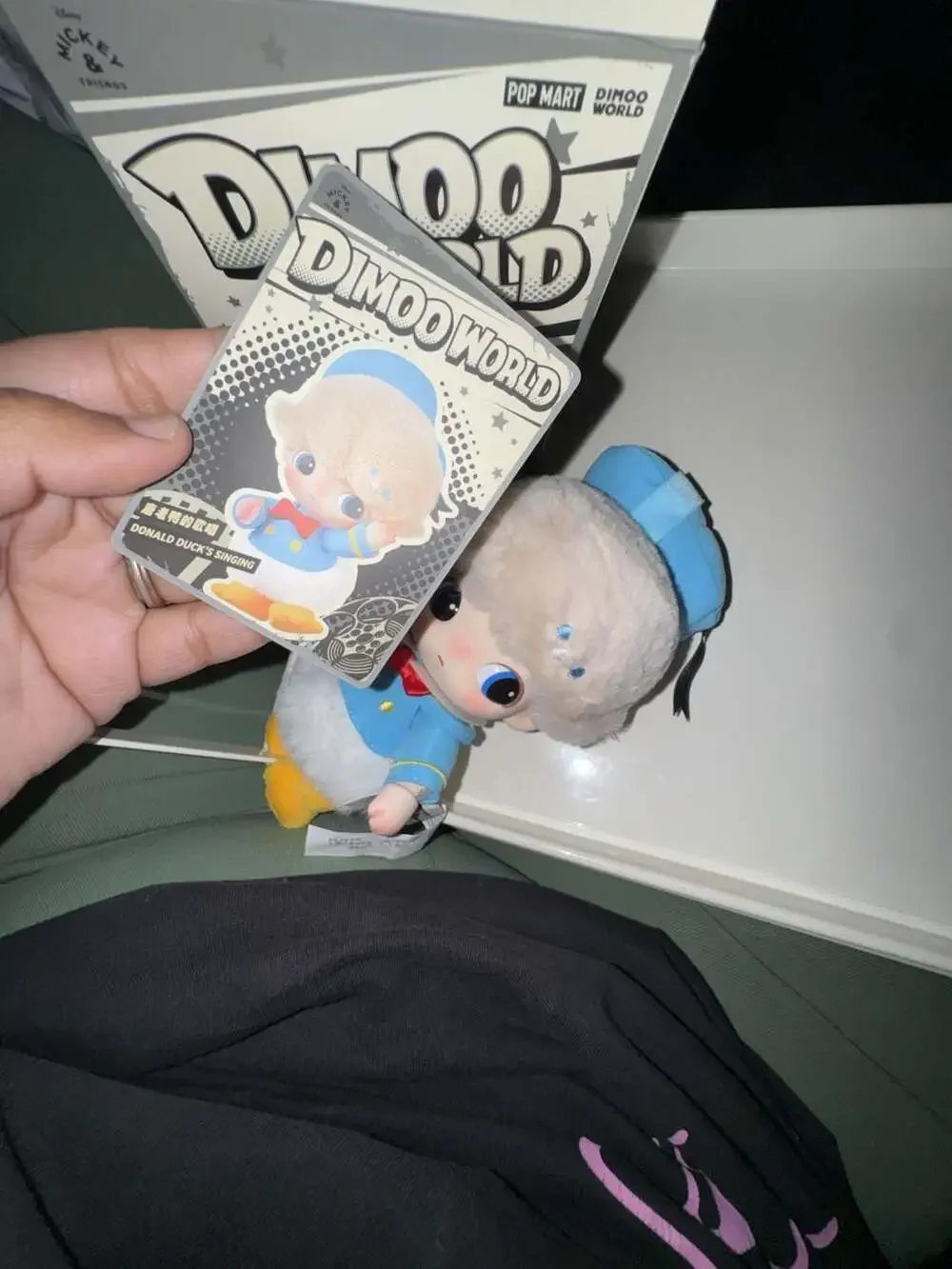 POP MART Dimoo World x Disney Series Donald Duck Vinyl Plush Keychain